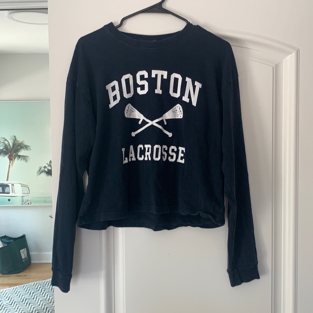 Brandy Melville Long Sleeve Boston Lacrosse Shirt